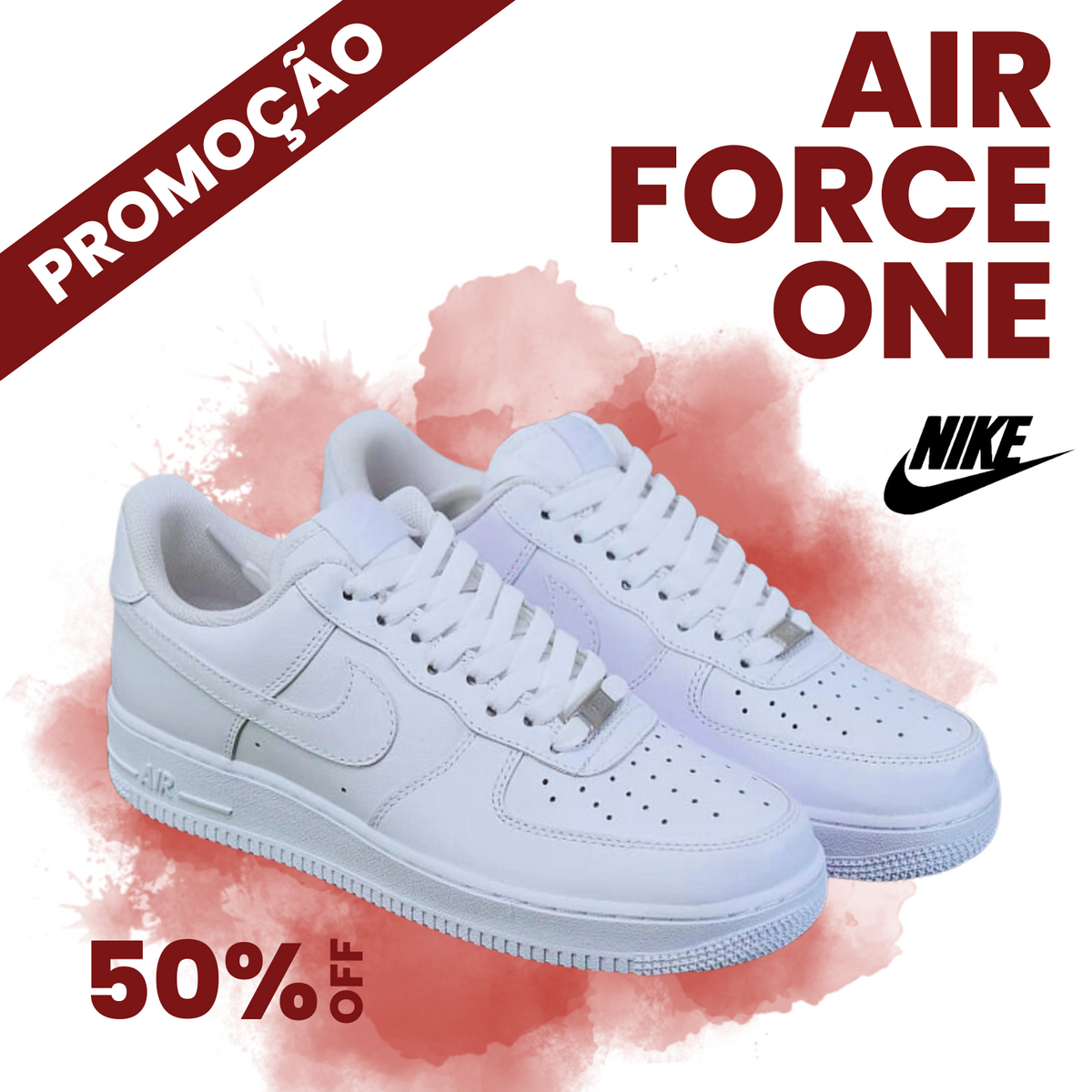 Nike Air Force 1 Branco [PROMOÇÃO ESPECIAL]